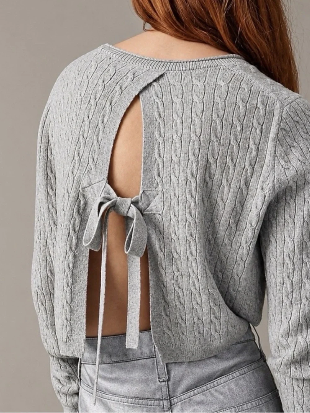 Jcrew cable knit cashmere sweater